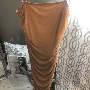 FN Tan slinky dress